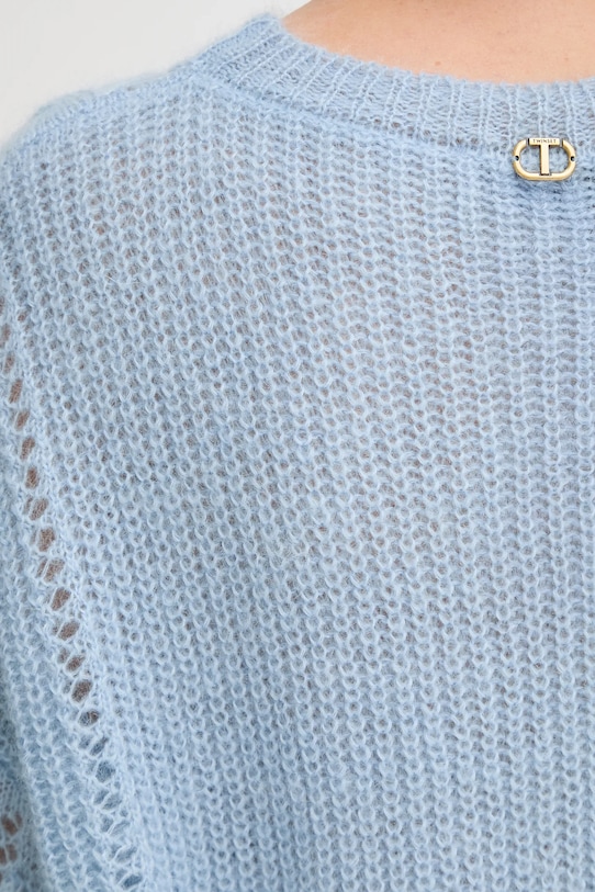 Светр з вовною Twinset 252TT3201 блакитний