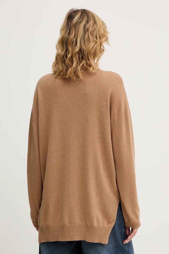 Odzież Twinset sweter kaszmirowy 252TT3533 brązowy