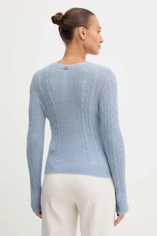 Одяг Светр із додаванням вовни Twinset 252TT3137 блакитний