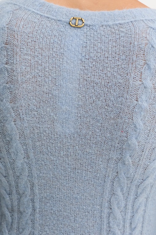 Светр із додаванням вовни Twinset 252TT3137 блакитний