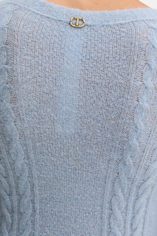 Светр із додаванням вовни Twinset 252TT3137 блакитний