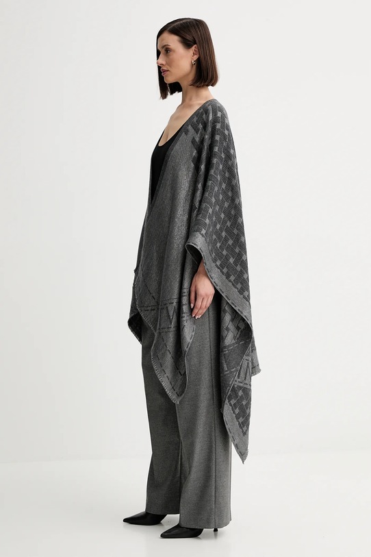 Twinset poncho gri 252TO5570