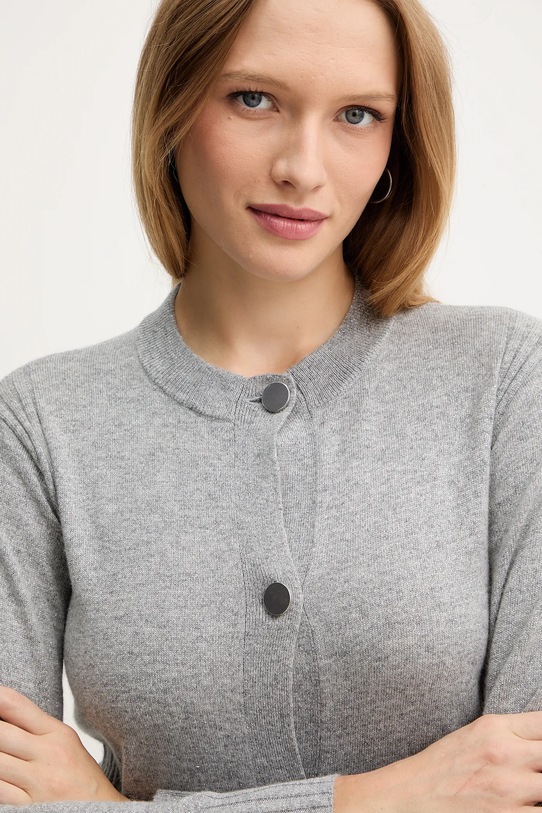 Armani Exchange cardigan din amestec de lână gri XW001163.AF16181