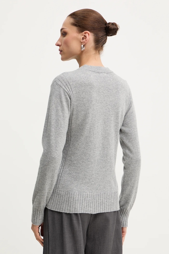 Odzież Armani Exchange sweter z dodatkiem wełny XW001164.AF16181 szary