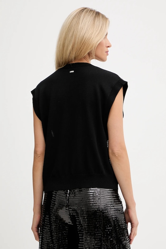 Одяг Жилетка з домішкою вовни Armani Exchange XW001325.AF16682 чорний