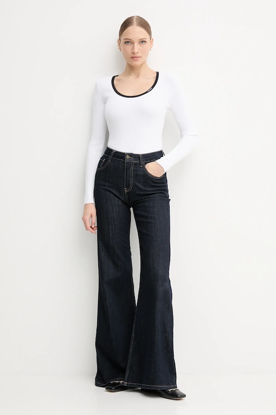 Calvin Klein Jeans sweter LV044D360G biały AW25