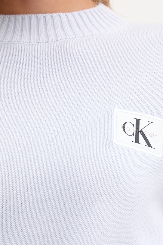 Pamučni pulover Calvin Klein Jeans LV047D351G plava