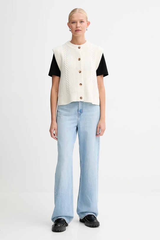 Levi's kamizelka z dodatkiem wełny 0038D beżowy AW25