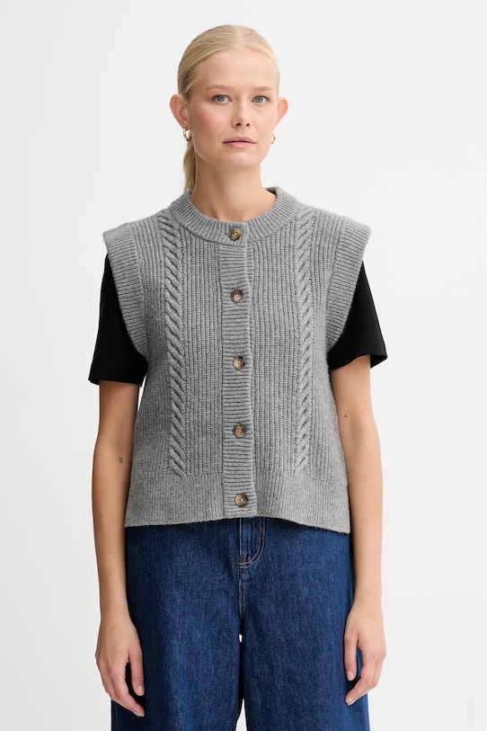 Γιλέκο με προσθήκη μαλλιού Levi's χοντρό γκρί 0038D.0001