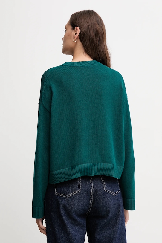 Odzież Calvin Klein Jeans sweter bawełniany LV047D305G turkusowy