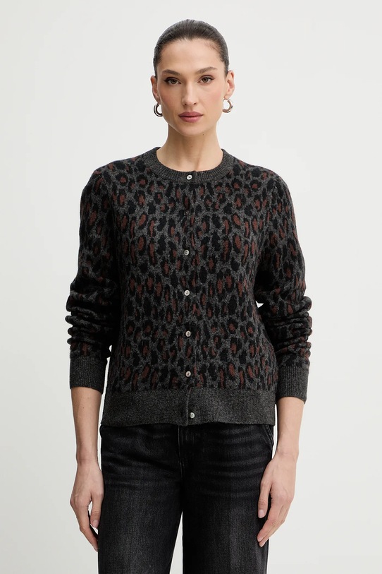 Levi's kardigan z domieszką wełny z domieszką wełny szary 004H1