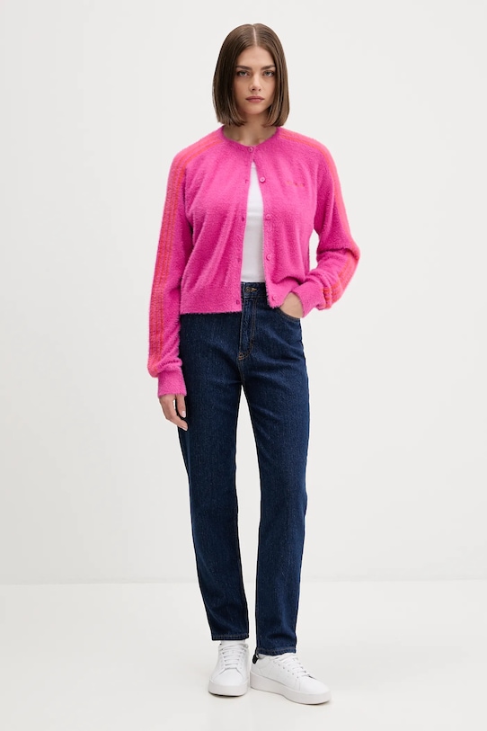 adidas Originals kardigan Fluffy Cardigan JW3645 różowy AW25