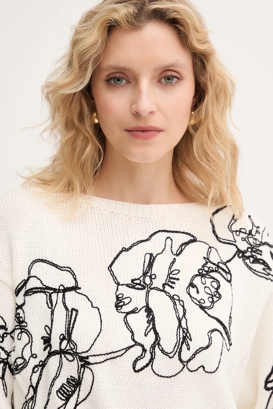 MAX&Co. sweter z domieszką wełny beżowy 2526366012200