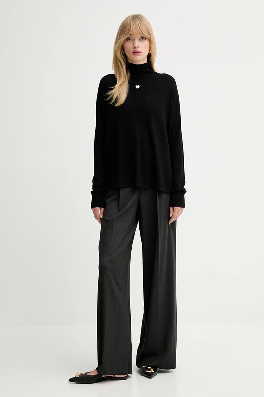 MAX&Co. sweter wełniany 2528366024200 czarny AW25