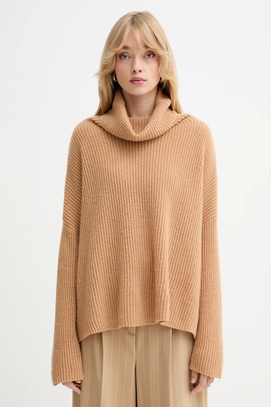 MAX&Co. sweter kaszmirowy pozostałe brązowy 2528366044200