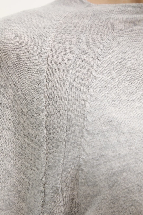 MAX&Co. sweter wełniany 2526366024200 szary