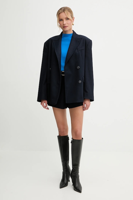 MAX&Co. sweter wełniany 2526366024200 niebieski AW25