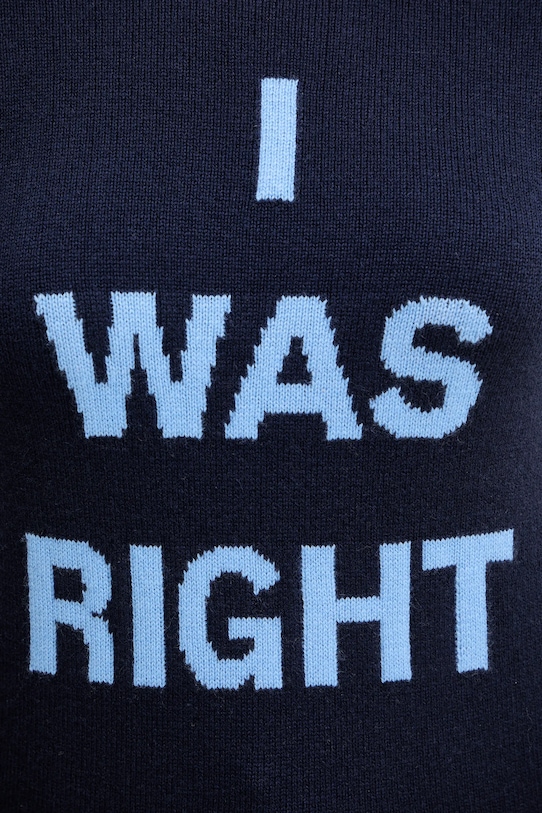 MAX&Co. sweter wełniany 2528366032200 granatowy