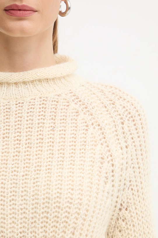 Sveter s prímesou vlny Luisa Spagnoli 100150 béžová