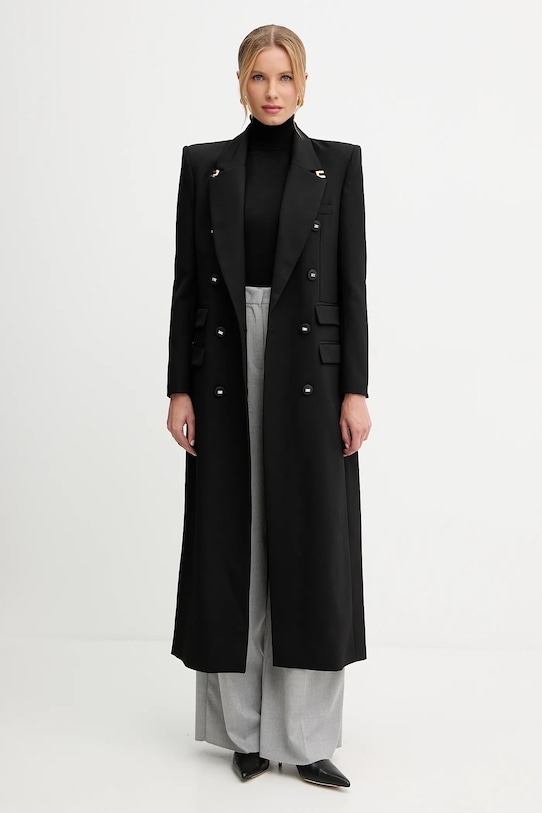 Вълнен пуловер Luisa Spagnoli 100106 черен AW25