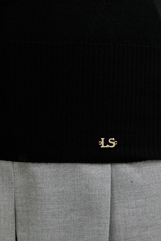 Вълнен пуловер Luisa Spagnoli 100106 черен