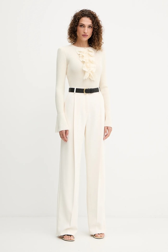 Luisa Spagnoli maglione in lana 100114 beige AW25
