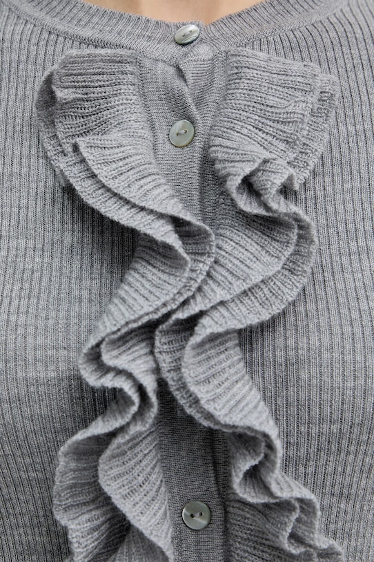 Μάλλινο πουλόβερ Luisa Spagnoli 100114 γκρί