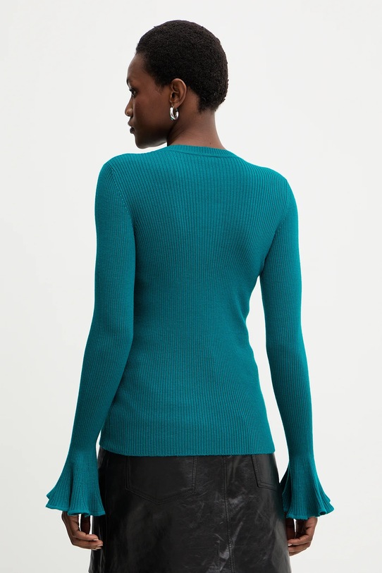 Îmbrăcăminte Luisa Spagnoli pulover de lână 100119 turcoaz