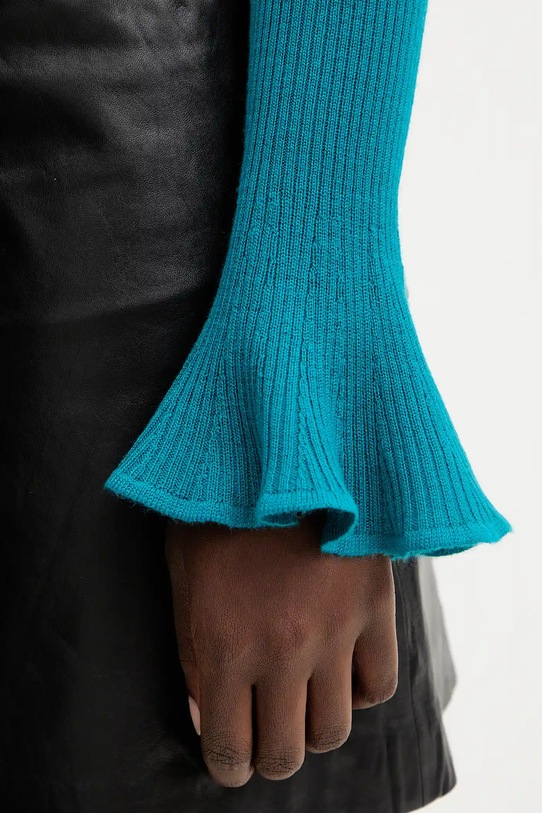 Luisa Spagnoli pulover de lână 100119 turcoaz