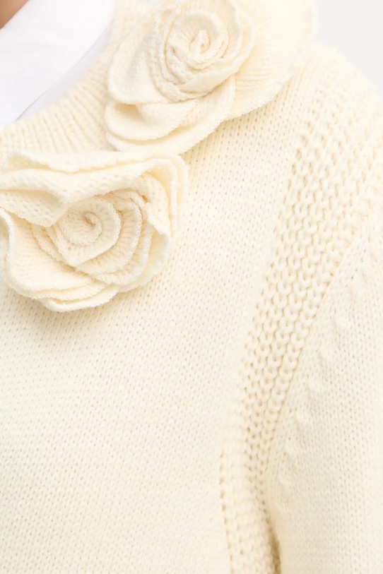 Luisa Spagnoli cardigan din amestec de lână 100080 bej