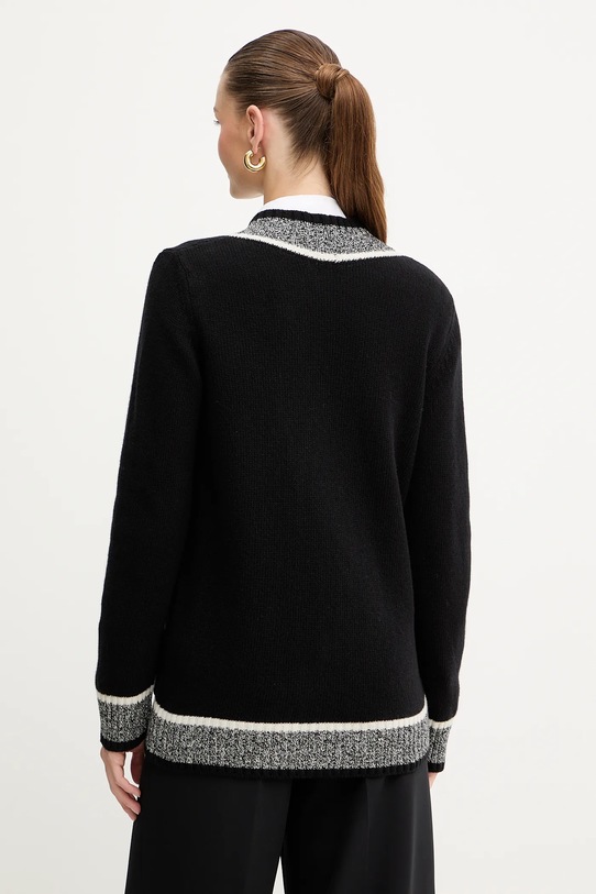 Odzież Luisa Spagnoli kardigan wełniany 100206 czarny