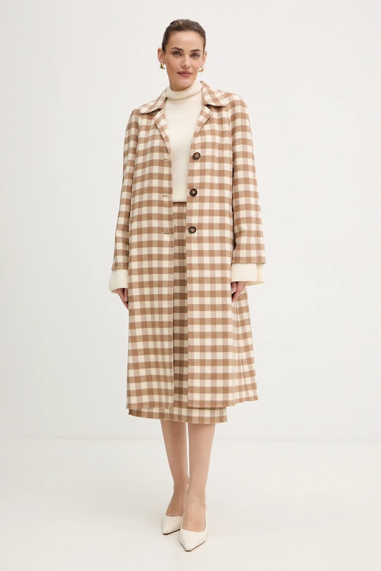 Μάλλινο πουλόβερ Luisa Spagnoli 100121 μπεζ AW25