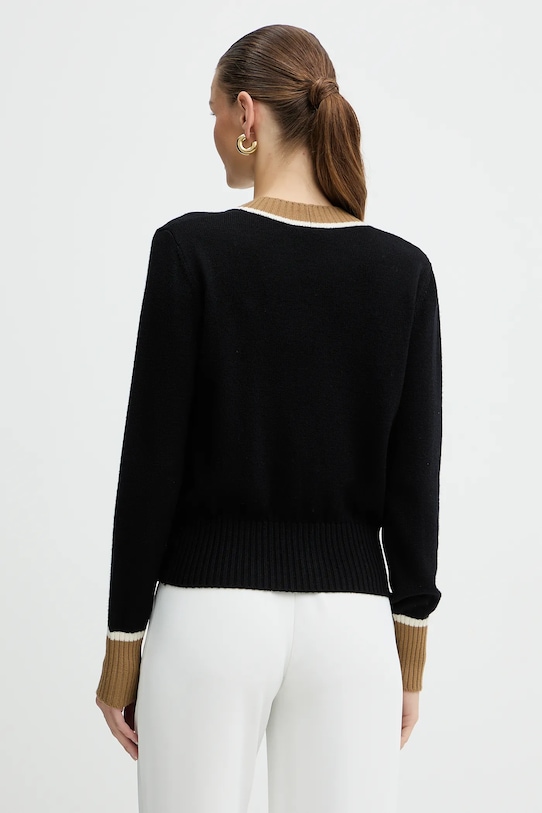 Odzież Luisa Spagnoli kardigan wełniany 100239 czarny