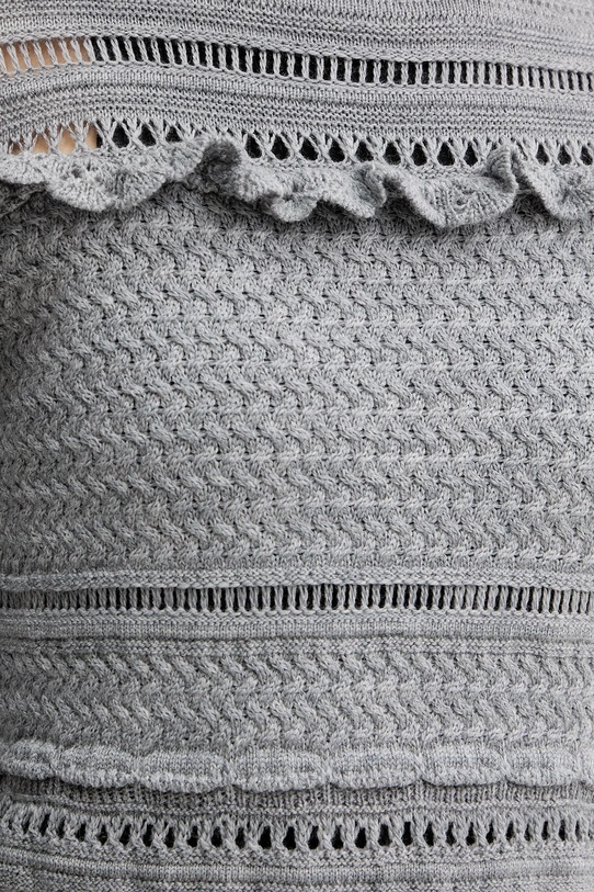 Luisa Spagnoli sweter wełniany 100222 szary