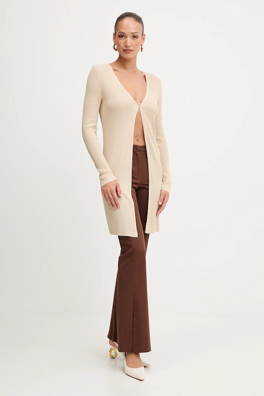 Πλεκτή ζακέτα Morgan MIRZOU χρυσαφί AW25
