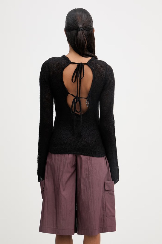 Îmbrăcăminte Heliot Emil pulover din amestec de lână AW25.W.07.083.BLK01 negru