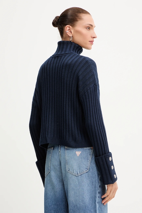 Odzież Liu Jo sweter z dodatkiem wełny MF5051.MA51I granatowy