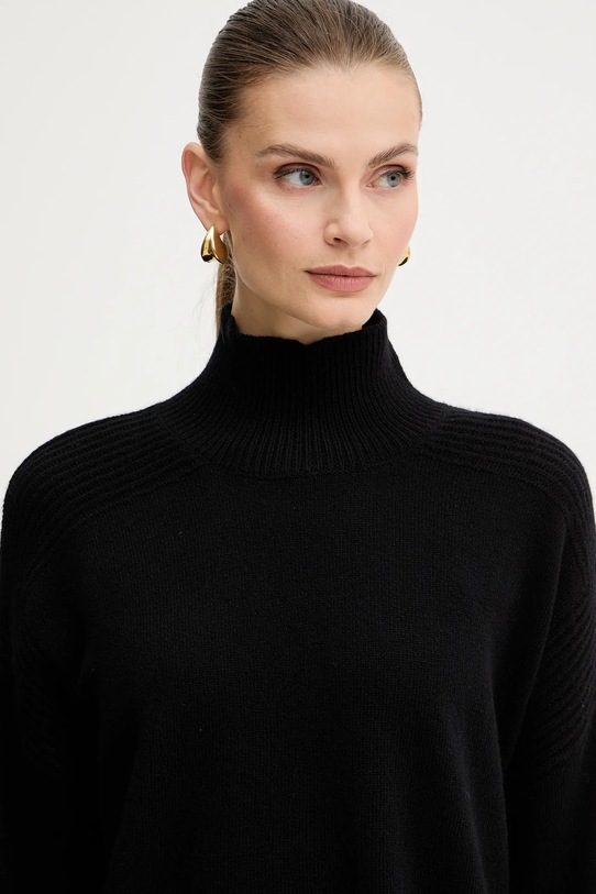 Liu Jo sweter wełniany czarny MF5059.MS009