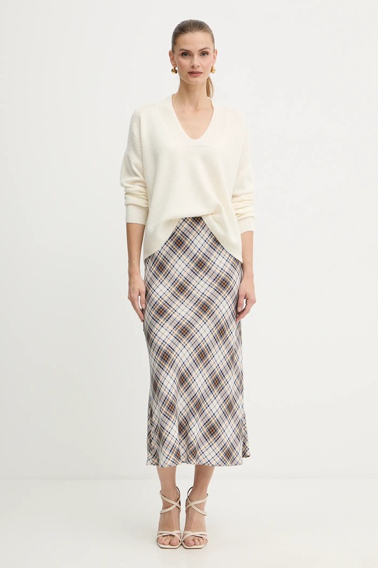 Liu Jo gyapjú pulóver MF5060.MS009 bézs AW25