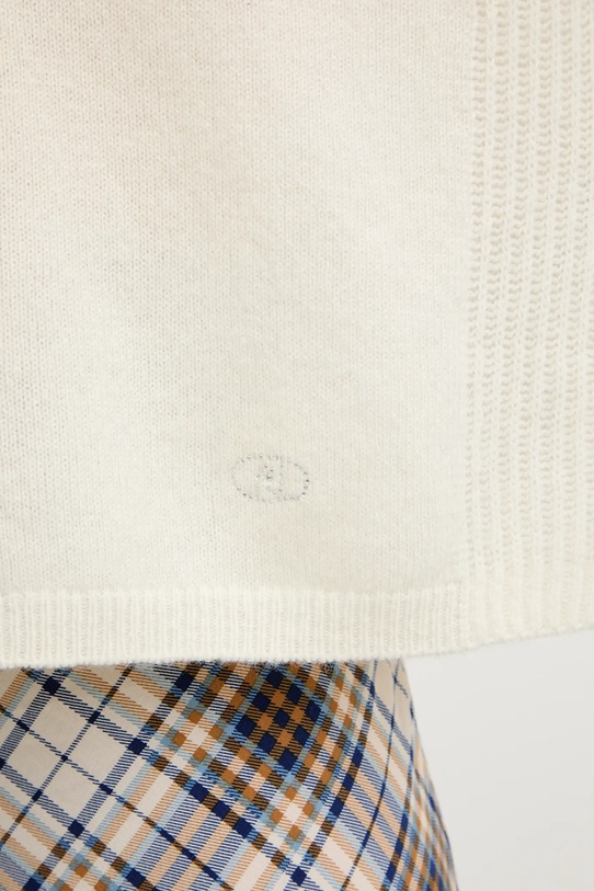 Liu Jo sweter wełniany MF5060.MS009 beżowy