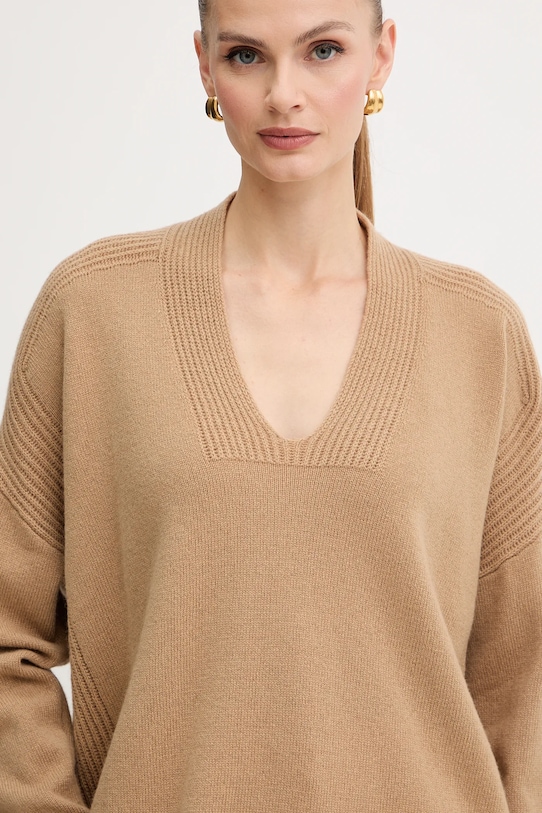 Vlnený sveter Liu Jo zelená MF5060.MS009