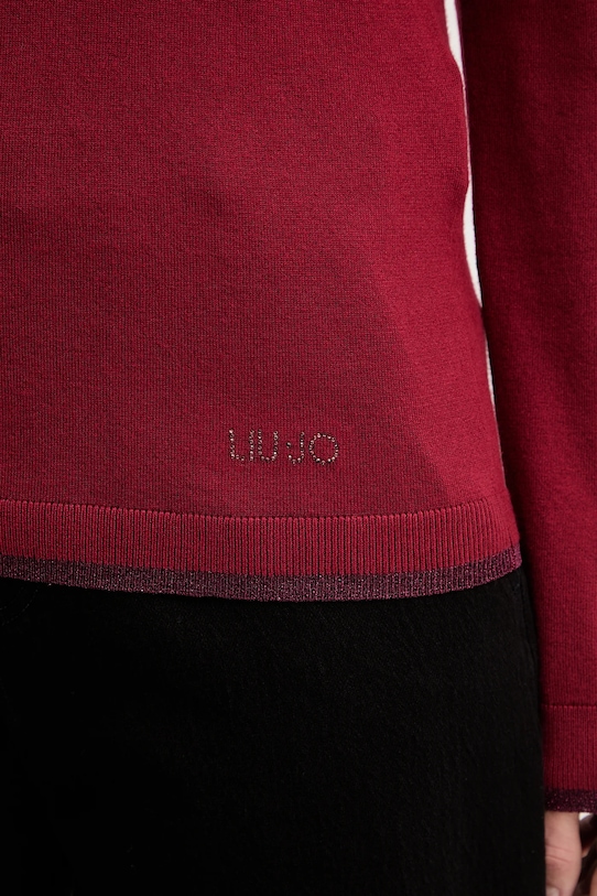 Liu Jo pulover MF5227.MS49I burgundia