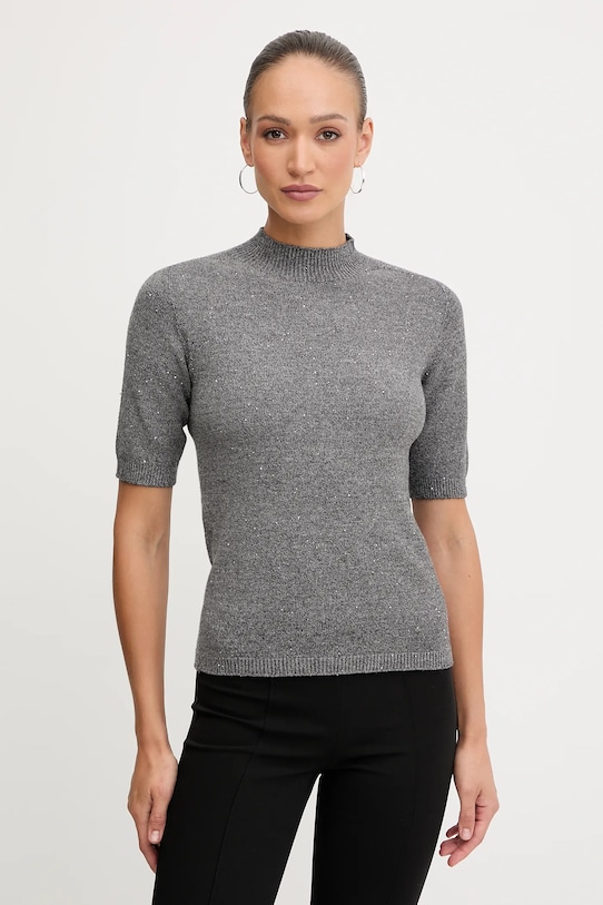 Sveter Liu Jo polorolák sivá MF5251.MA27R
