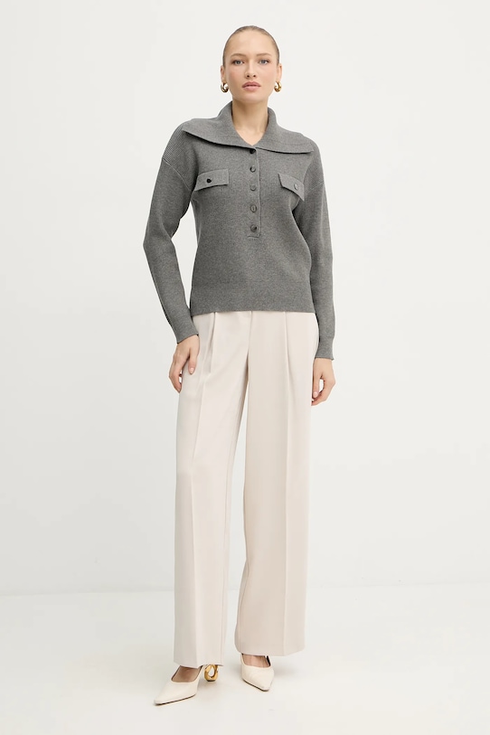 Liu Jo sweter MF5373.MS99E szary AW25