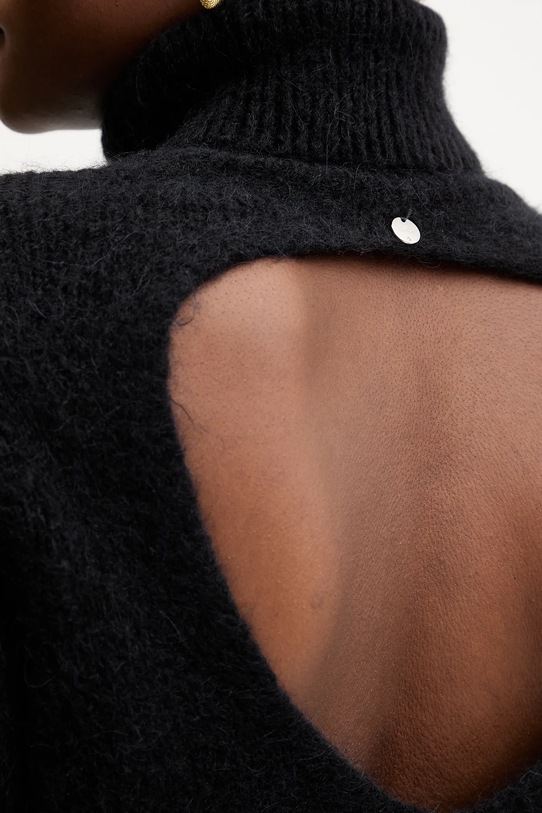 Liu Jo sweter z dodatkiem wełny MF5468.MA80Q czarny