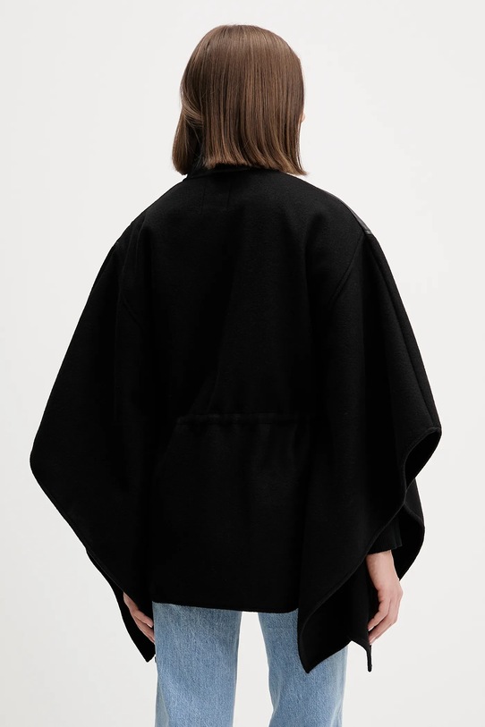 Odzież Desigual poncho EYELETS ALDAMA 25WAIA08 czarny