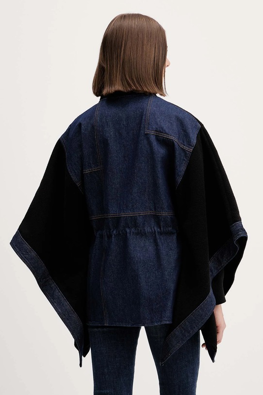 Odzież Desigual poncho DENIM ALDAMA 25WAIA15 czarny