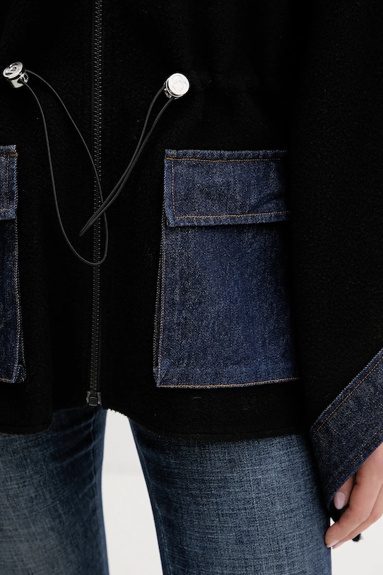 Πόντσο Desigual DENIM ALDAMA 25WAIA15 μαύρο