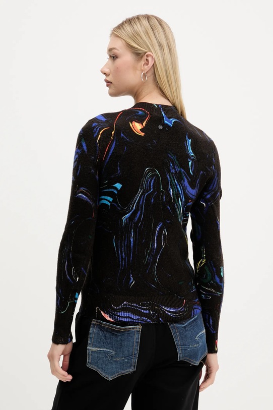 Одежда Свитер Desigual BUTTERFLY LACROIX 25WWJF05 чёрный