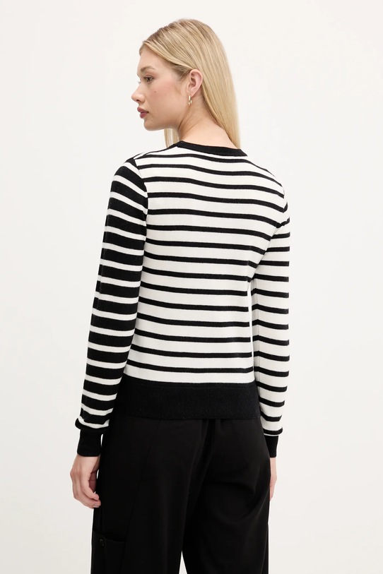 Odzież Desigual sweter z wełną BERGEN 25WWJF08 czarny